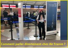 Comment parler à quelqu'un chez Air France ?